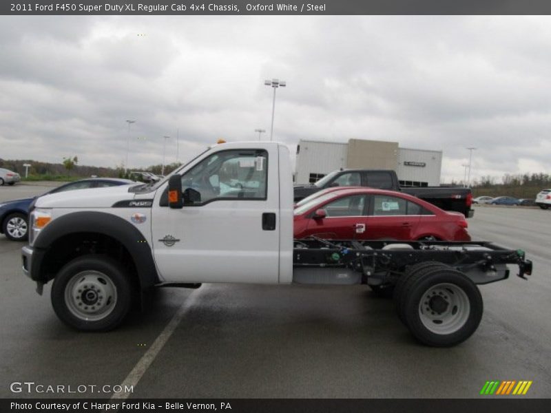  2011 F450 Super Duty XL Regular Cab 4x4 Chassis Oxford White