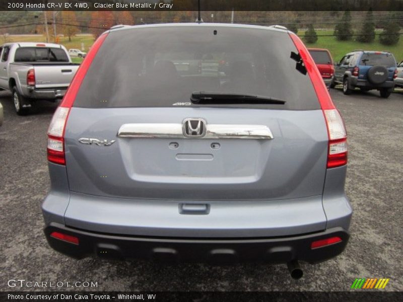 Glacier Blue Metallic / Gray 2009 Honda CR-V EX 4WD