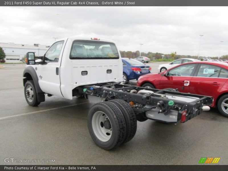  2011 F450 Super Duty XL Regular Cab 4x4 Chassis Oxford White