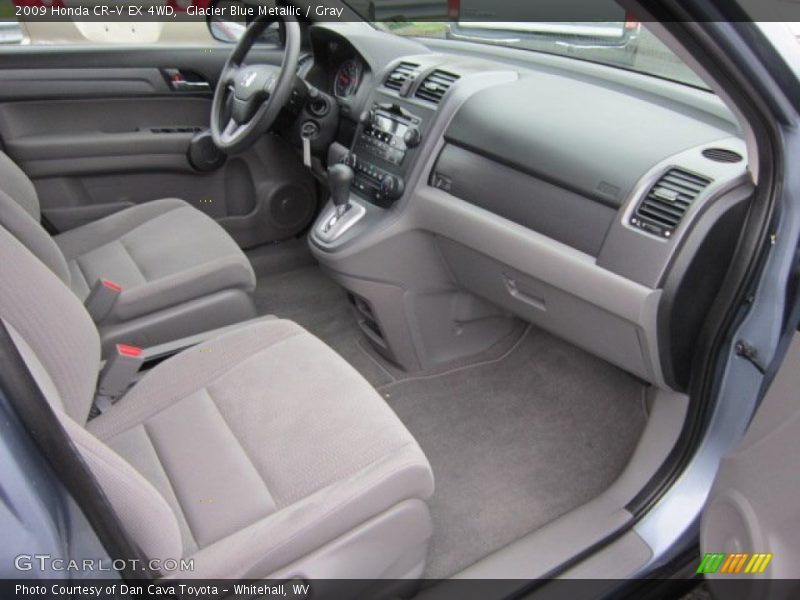 Glacier Blue Metallic / Gray 2009 Honda CR-V EX 4WD