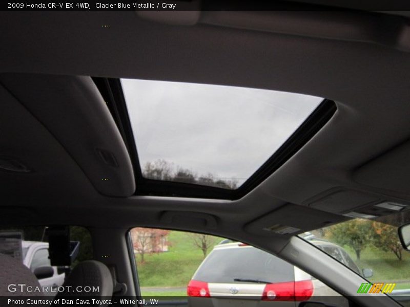 Glacier Blue Metallic / Gray 2009 Honda CR-V EX 4WD