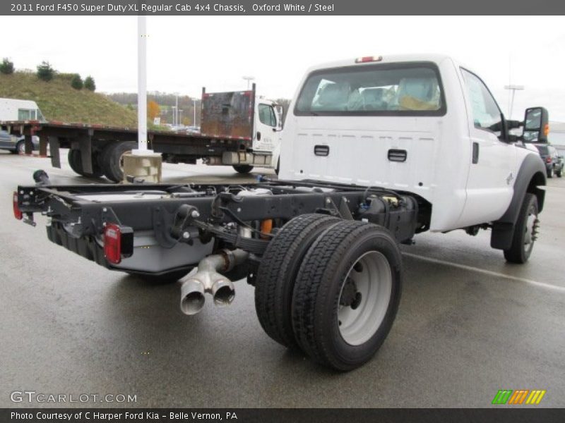  2011 F450 Super Duty XL Regular Cab 4x4 Chassis Oxford White