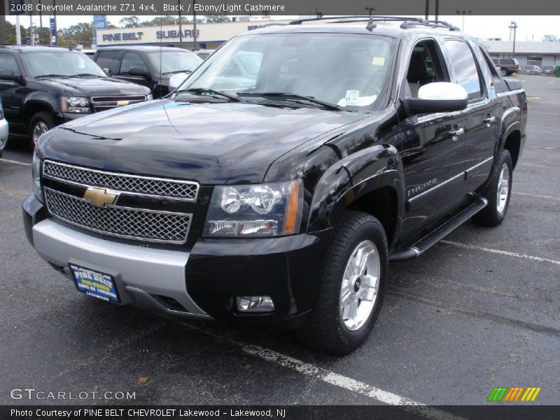 Black / Ebony/Light Cashmere 2008 Chevrolet Avalanche Z71 4x4