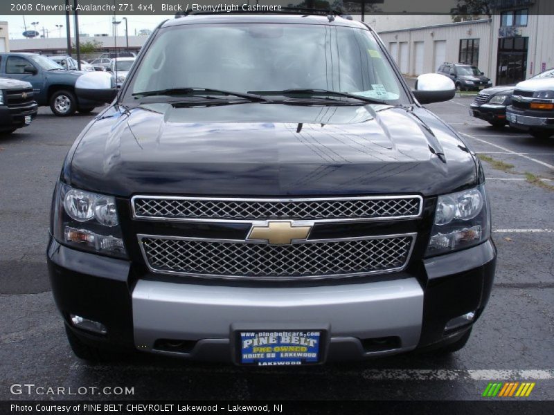 Black / Ebony/Light Cashmere 2008 Chevrolet Avalanche Z71 4x4