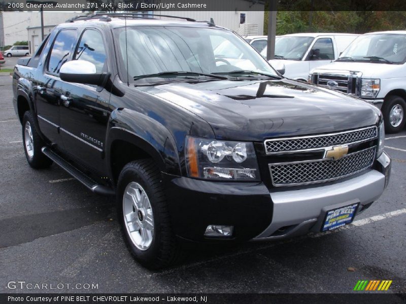 Black / Ebony/Light Cashmere 2008 Chevrolet Avalanche Z71 4x4