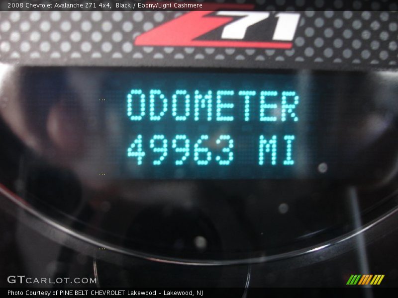 Black / Ebony/Light Cashmere 2008 Chevrolet Avalanche Z71 4x4
