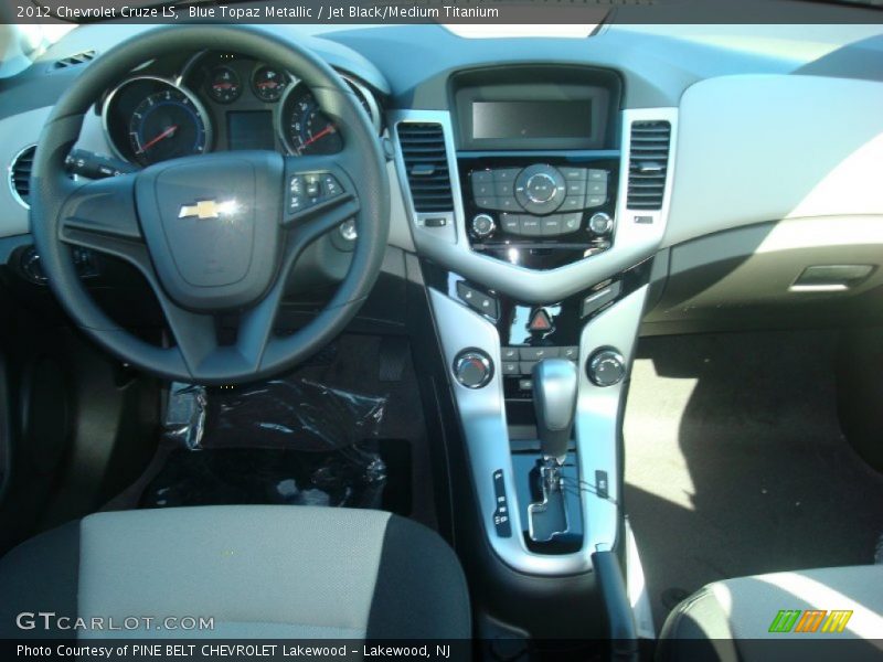 Blue Topaz Metallic / Jet Black/Medium Titanium 2012 Chevrolet Cruze LS