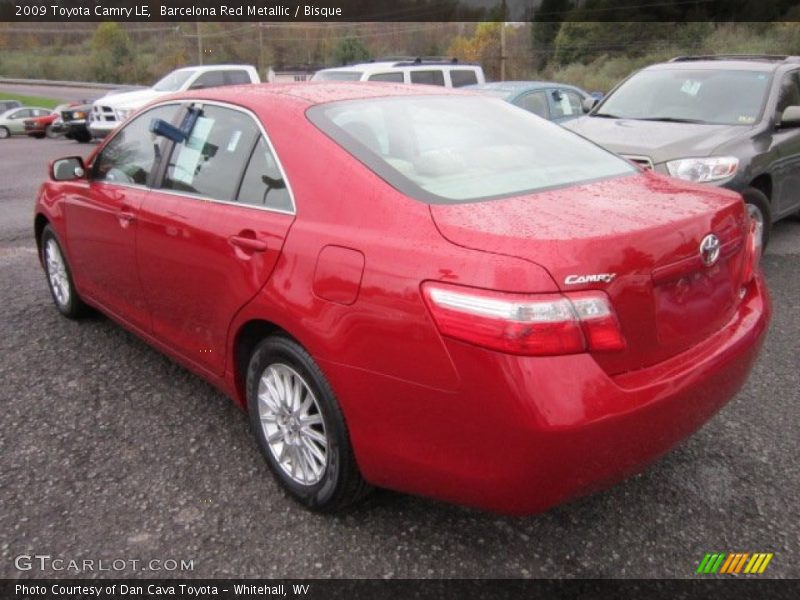 Barcelona Red Metallic / Bisque 2009 Toyota Camry LE