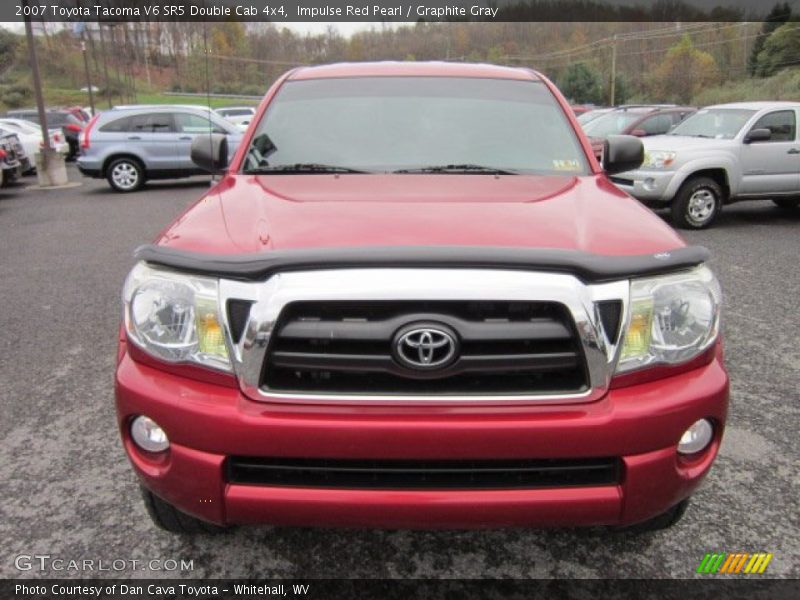 Impulse Red Pearl / Graphite Gray 2007 Toyota Tacoma V6 SR5 Double Cab 4x4