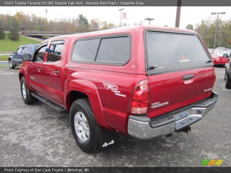 Impulse Red Pearl / Graphite Gray 2007 Toyota Tacoma V6 SR5 Double Cab 4x4