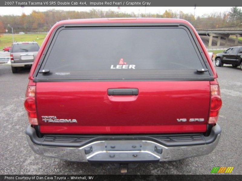 Impulse Red Pearl / Graphite Gray 2007 Toyota Tacoma V6 SR5 Double Cab 4x4