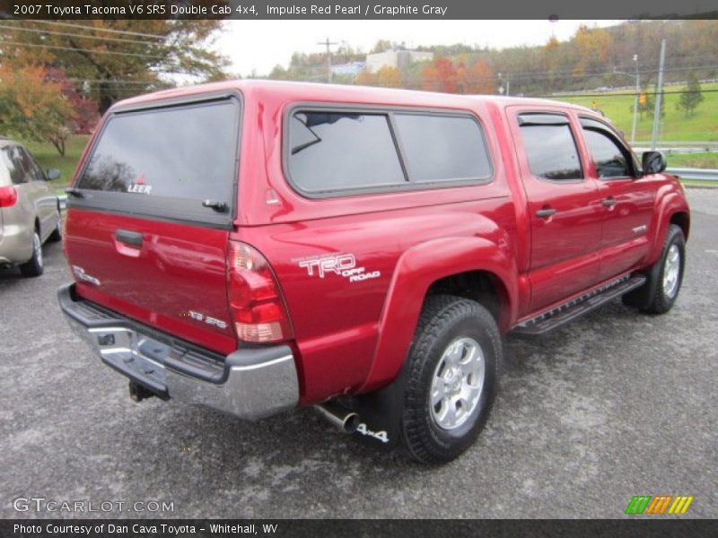 Impulse Red Pearl / Graphite Gray 2007 Toyota Tacoma V6 SR5 Double Cab 4x4