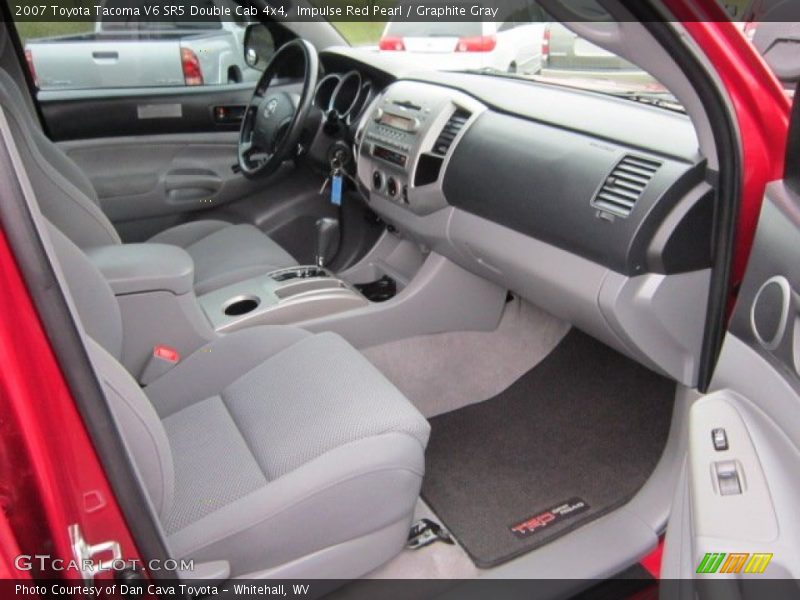 Impulse Red Pearl / Graphite Gray 2007 Toyota Tacoma V6 SR5 Double Cab 4x4