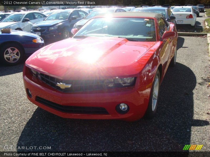 Victory Red / Black 2012 Chevrolet Camaro LT Convertible