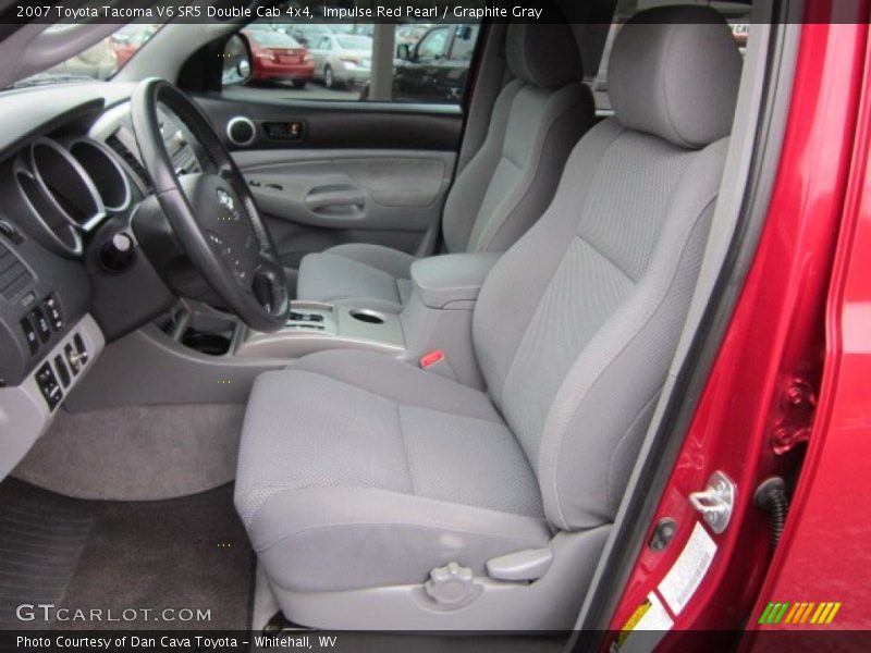 Impulse Red Pearl / Graphite Gray 2007 Toyota Tacoma V6 SR5 Double Cab 4x4