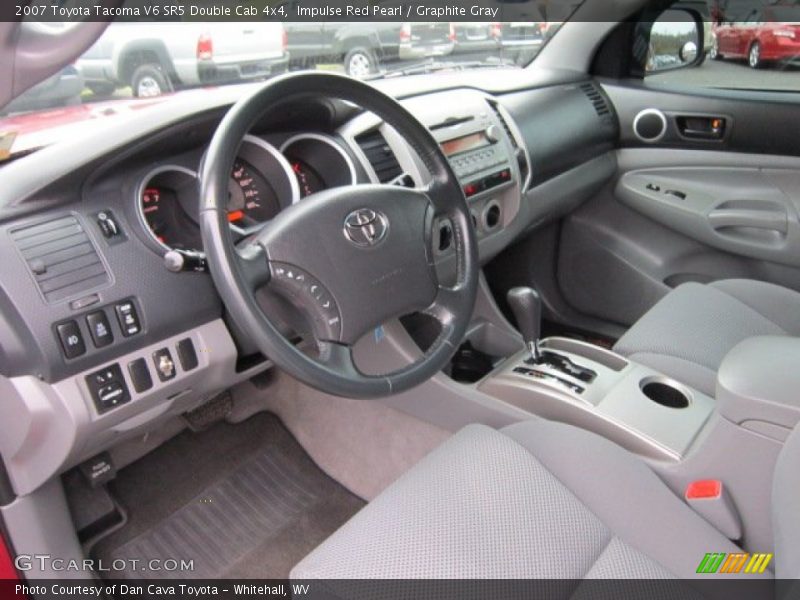Impulse Red Pearl / Graphite Gray 2007 Toyota Tacoma V6 SR5 Double Cab 4x4