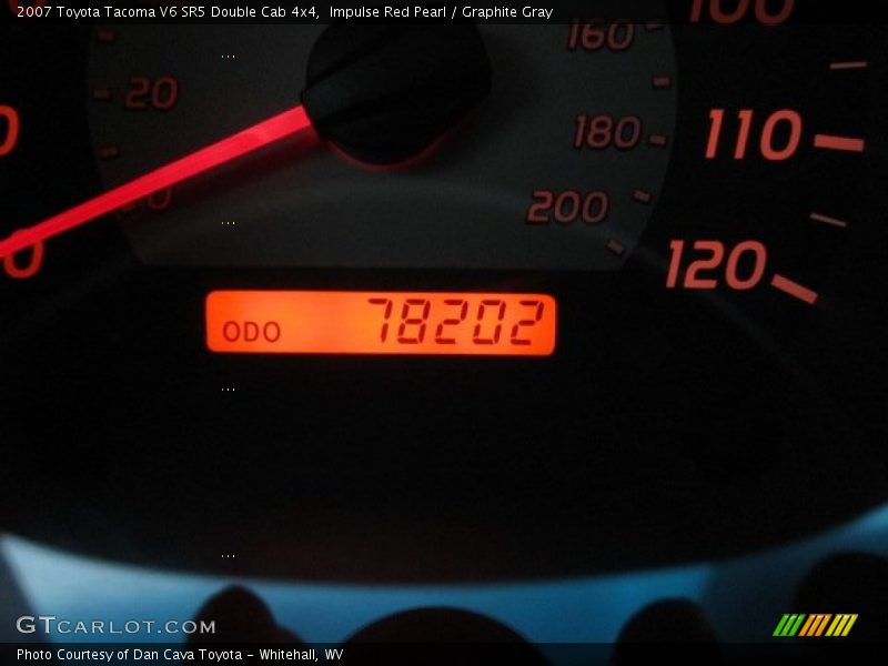 Impulse Red Pearl / Graphite Gray 2007 Toyota Tacoma V6 SR5 Double Cab 4x4