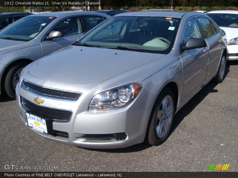 Silver Ice Metallic / Titanium 2012 Chevrolet Malibu LS
