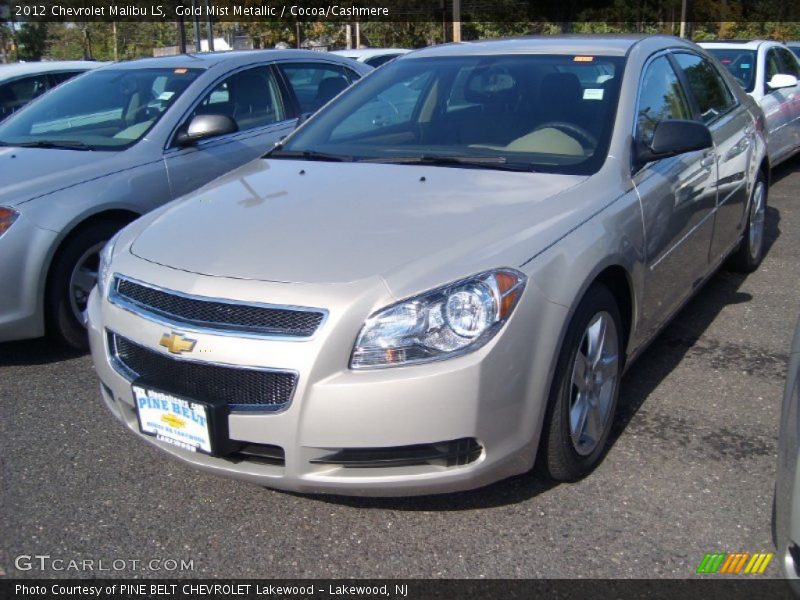 Gold Mist Metallic / Cocoa/Cashmere 2012 Chevrolet Malibu LS