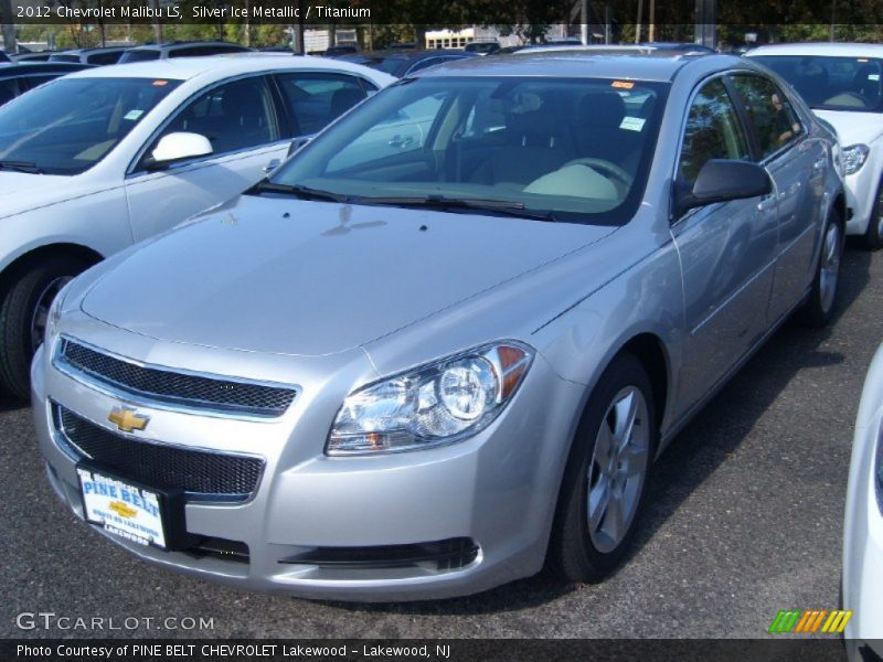 Silver Ice Metallic / Titanium 2012 Chevrolet Malibu LS