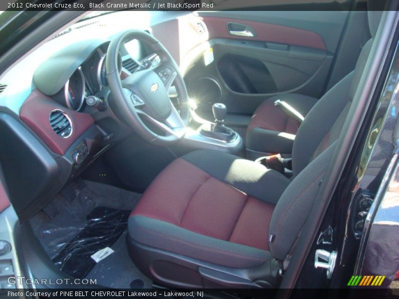  2012 Cruze Eco Jet Black/Sport Red Interior