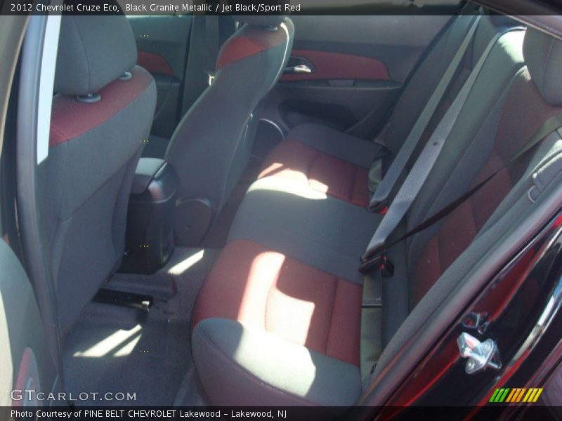 Black Granite Metallic / Jet Black/Sport Red 2012 Chevrolet Cruze Eco