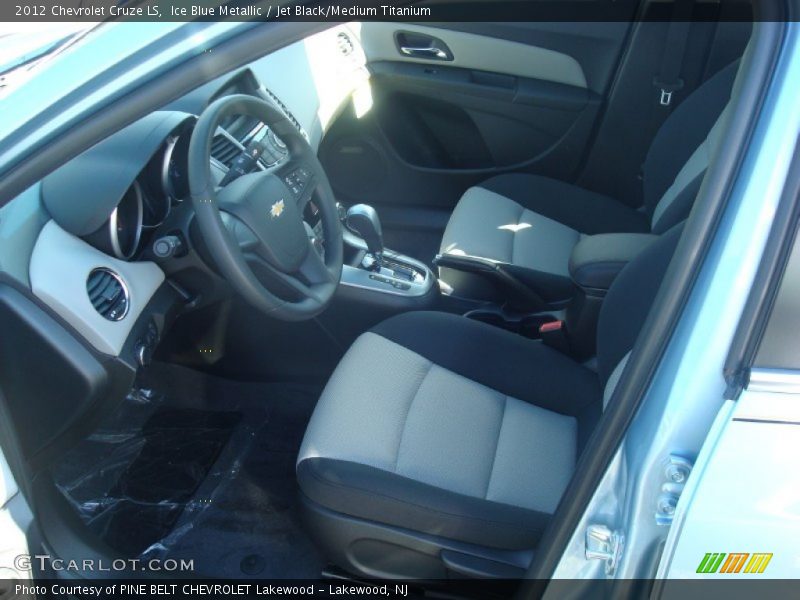 Ice Blue Metallic / Jet Black/Medium Titanium 2012 Chevrolet Cruze LS