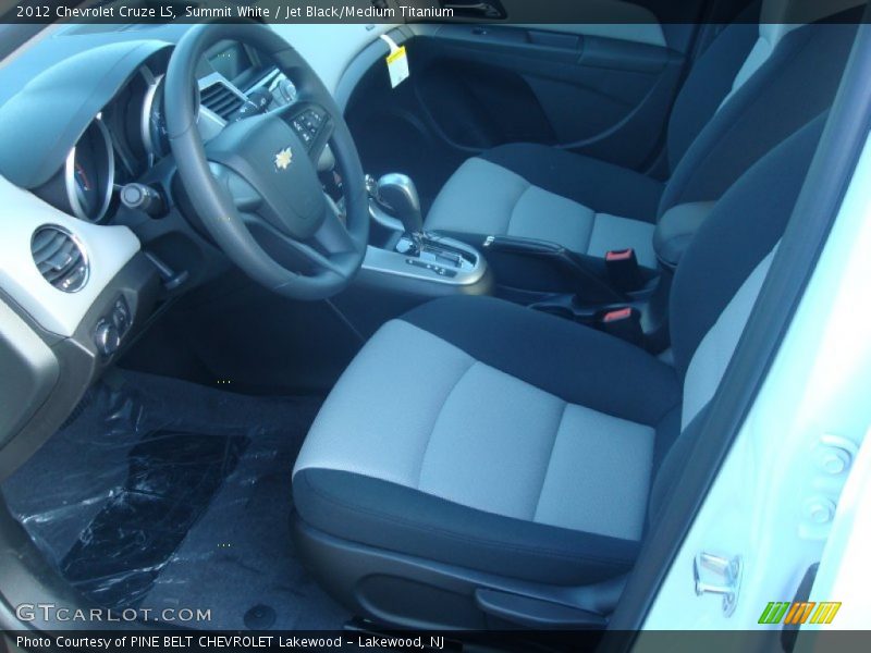 Summit White / Jet Black/Medium Titanium 2012 Chevrolet Cruze LS