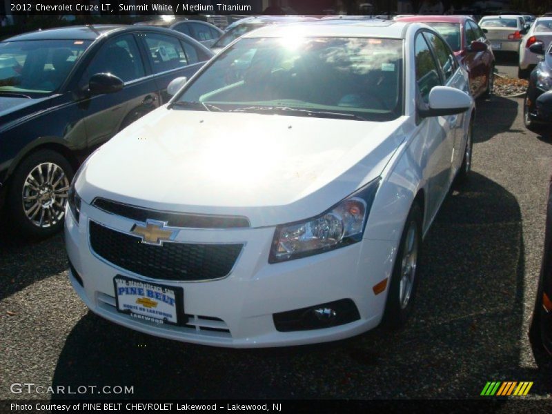 Summit White / Medium Titanium 2012 Chevrolet Cruze LT