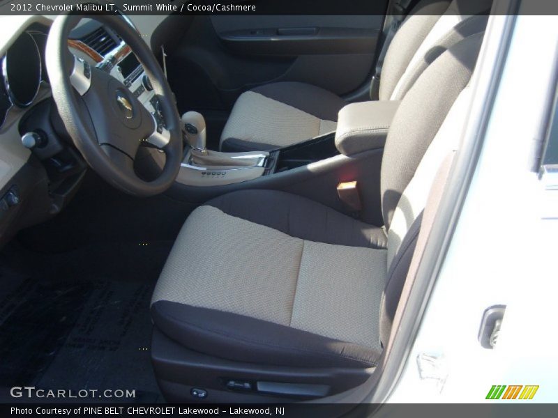 Summit White / Cocoa/Cashmere 2012 Chevrolet Malibu LT