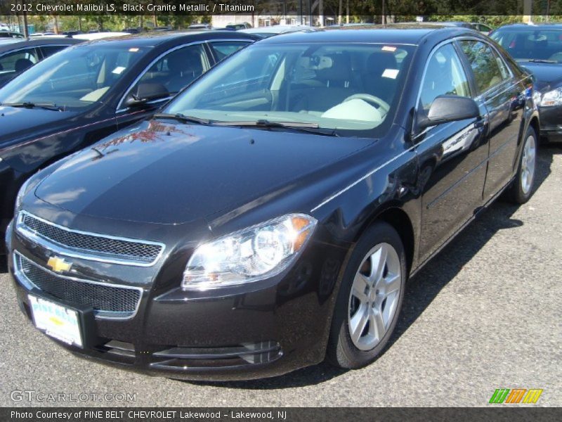 Black Granite Metallic / Titanium 2012 Chevrolet Malibu LS