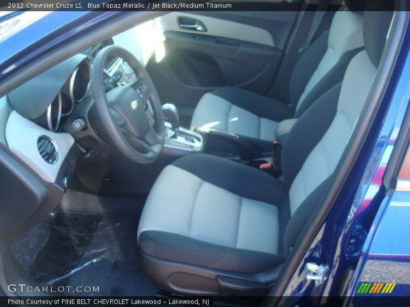 Blue Topaz Metallic / Jet Black/Medium Titanium 2012 Chevrolet Cruze LS