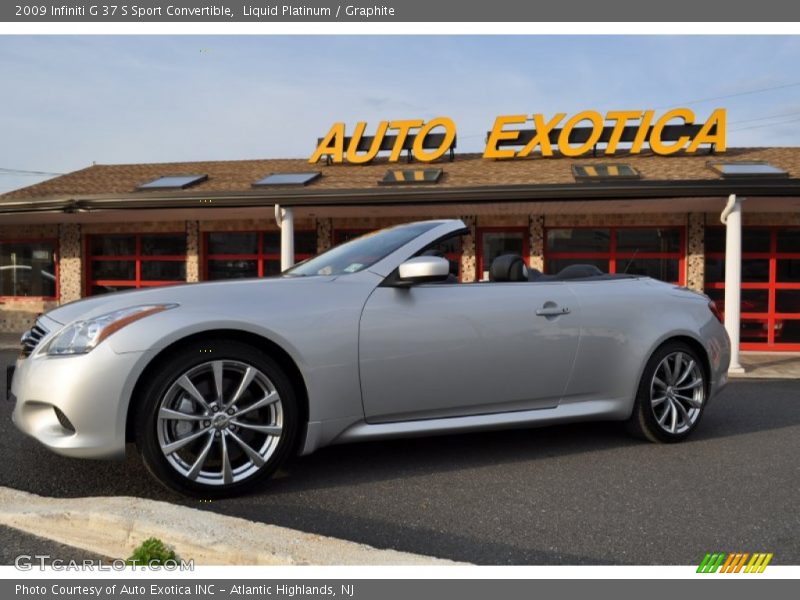 Liquid Platinum / Graphite 2009 Infiniti G 37 S Sport Convertible