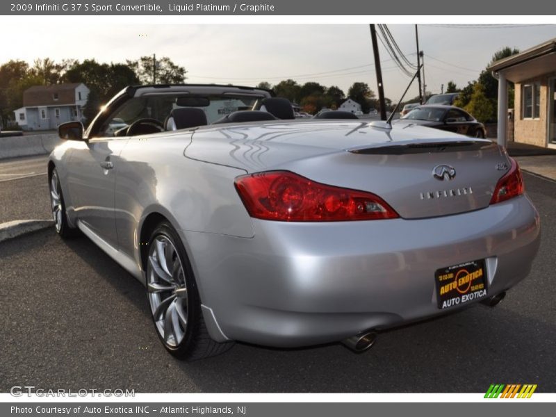 Liquid Platinum / Graphite 2009 Infiniti G 37 S Sport Convertible