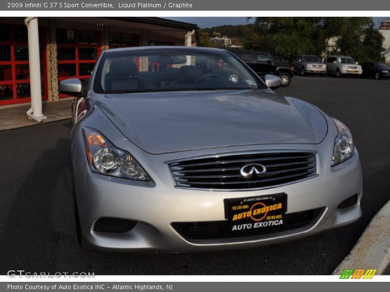 Liquid Platinum / Graphite 2009 Infiniti G 37 S Sport Convertible