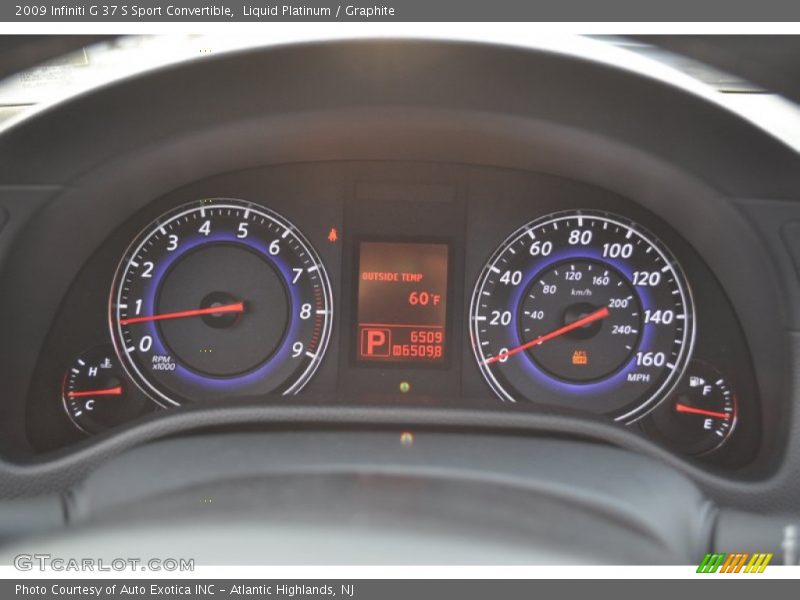  2009 G 37 S Sport Convertible 37 S Sport Convertible Gauges