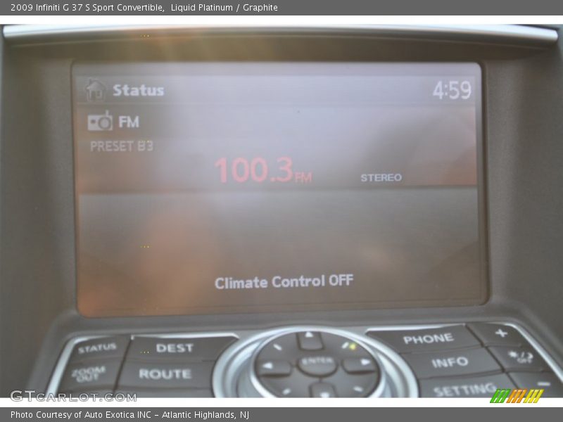 Liquid Platinum / Graphite 2009 Infiniti G 37 S Sport Convertible
