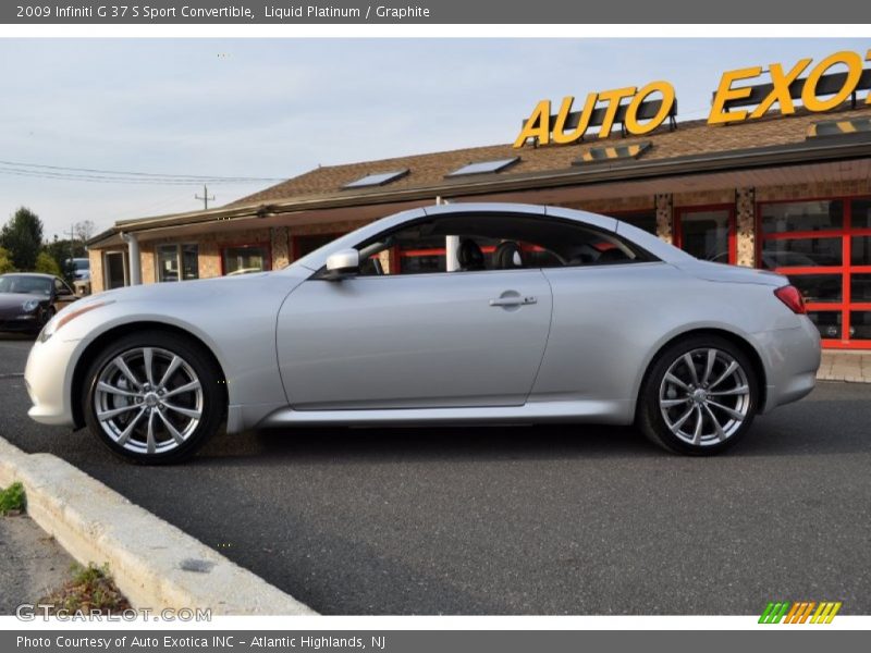 Liquid Platinum / Graphite 2009 Infiniti G 37 S Sport Convertible