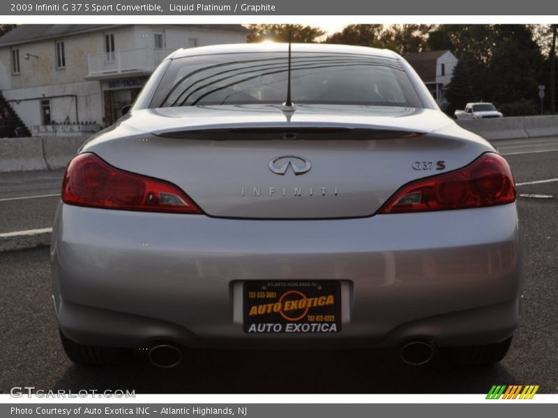 Liquid Platinum / Graphite 2009 Infiniti G 37 S Sport Convertible