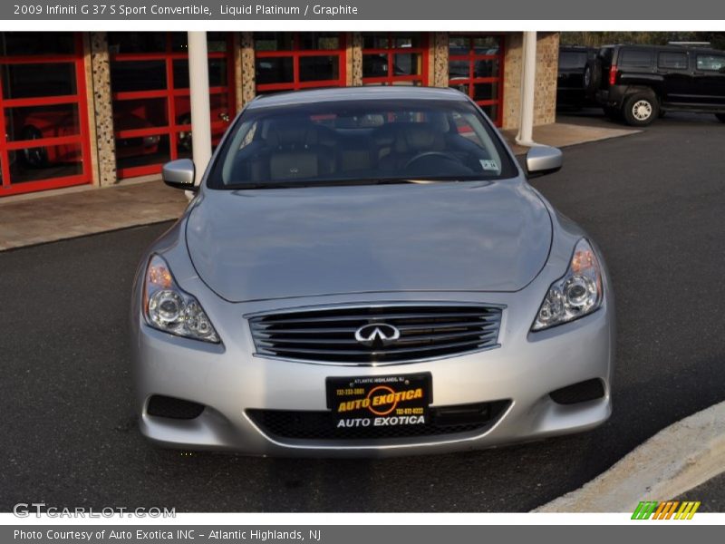 Liquid Platinum / Graphite 2009 Infiniti G 37 S Sport Convertible