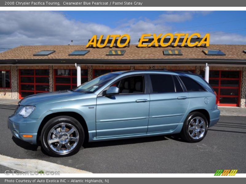 Clearwater Blue Pearlcoat / Pastel Slate Gray 2008 Chrysler Pacifica Touring