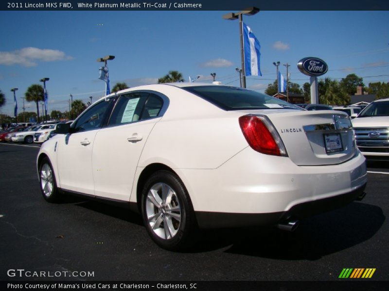 White Platinum Metallic Tri-Coat / Cashmere 2011 Lincoln MKS FWD