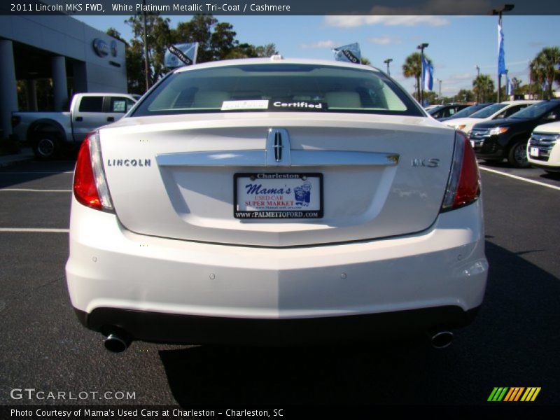 White Platinum Metallic Tri-Coat / Cashmere 2011 Lincoln MKS FWD