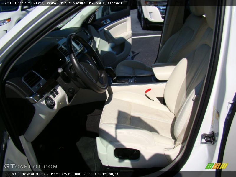 White Platinum Metallic Tri-Coat / Cashmere 2011 Lincoln MKS FWD