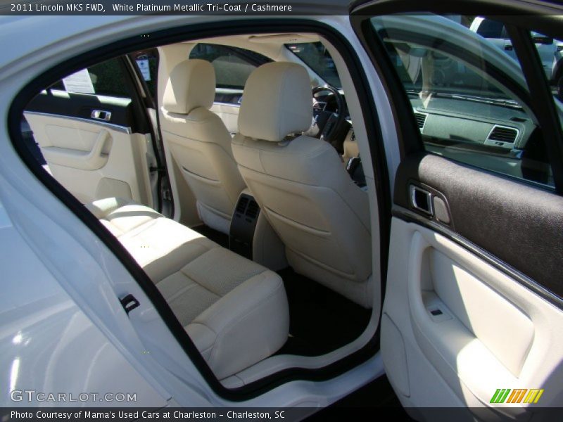 White Platinum Metallic Tri-Coat / Cashmere 2011 Lincoln MKS FWD