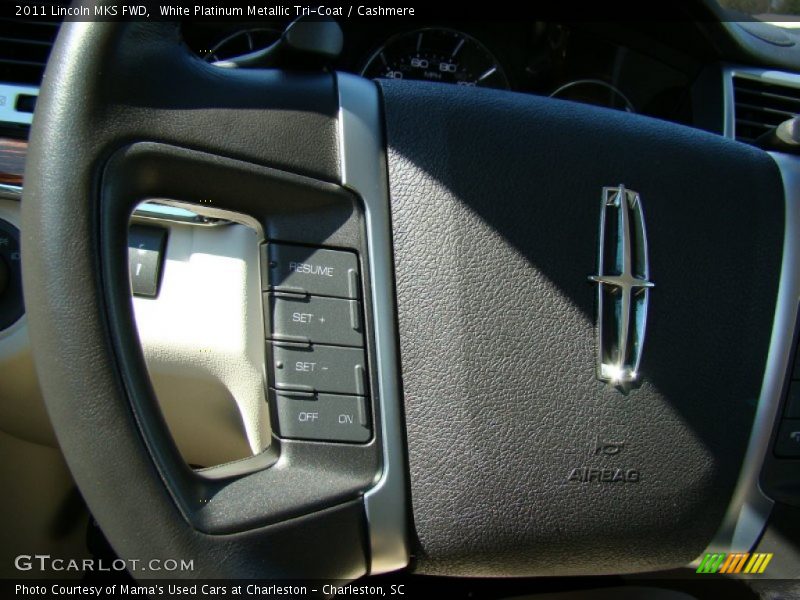 White Platinum Metallic Tri-Coat / Cashmere 2011 Lincoln MKS FWD