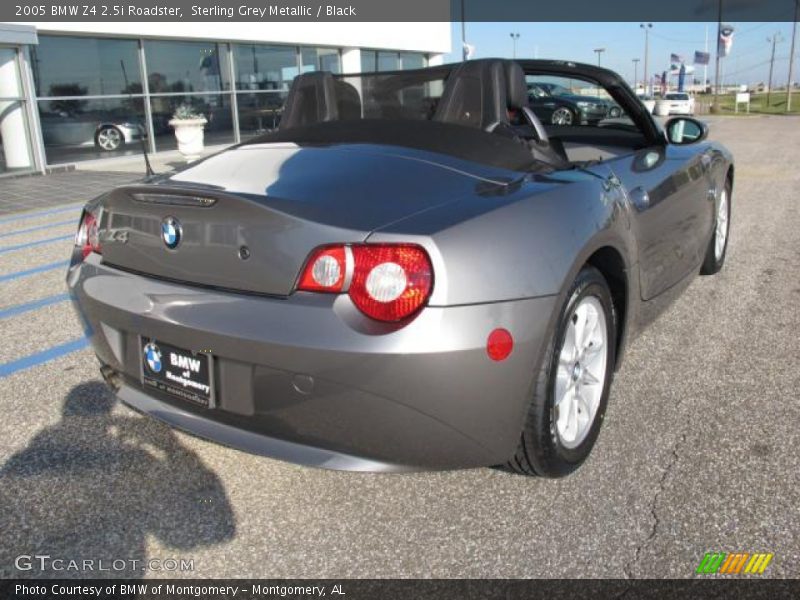 Sterling Grey Metallic / Black 2005 BMW Z4 2.5i Roadster