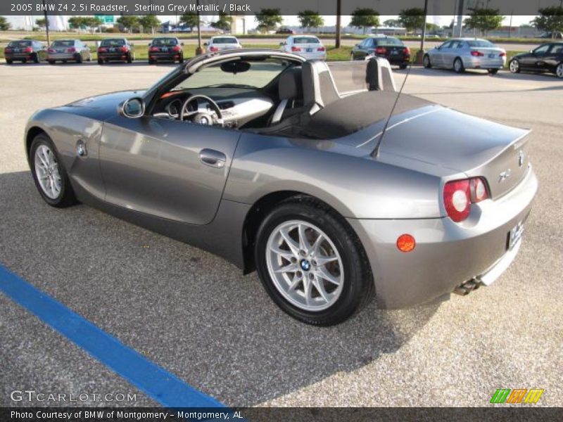 Sterling Grey Metallic / Black 2005 BMW Z4 2.5i Roadster