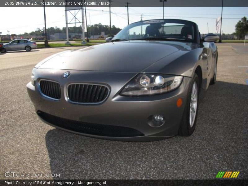 Sterling Grey Metallic / Black 2005 BMW Z4 2.5i Roadster