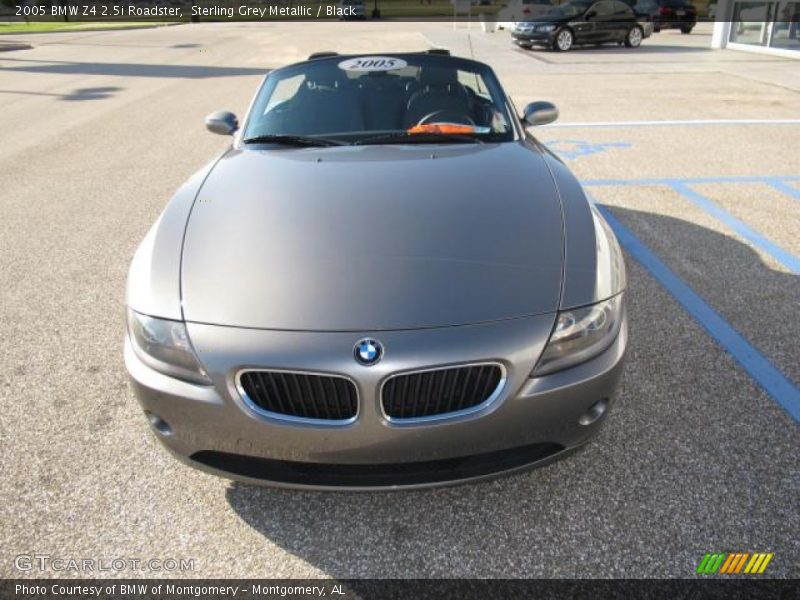 Sterling Grey Metallic / Black 2005 BMW Z4 2.5i Roadster